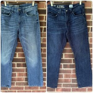 Set Of 2 TK AXEL Slim Boot Cut Jeans Men’s Size 32 By 32